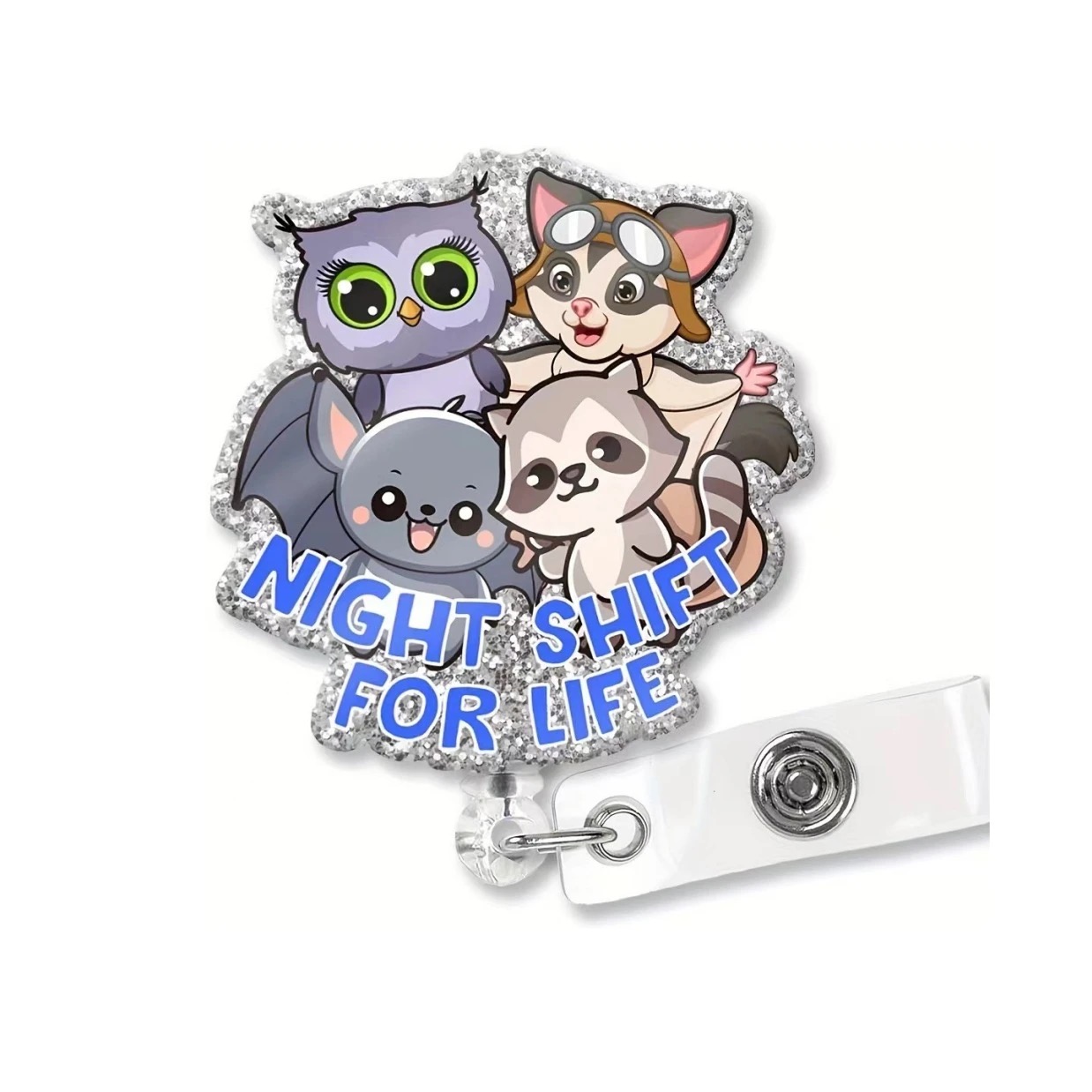 95 Retractable ID Name Badge Holder Reels with Swivel Alligator Clip  Cute Gifts