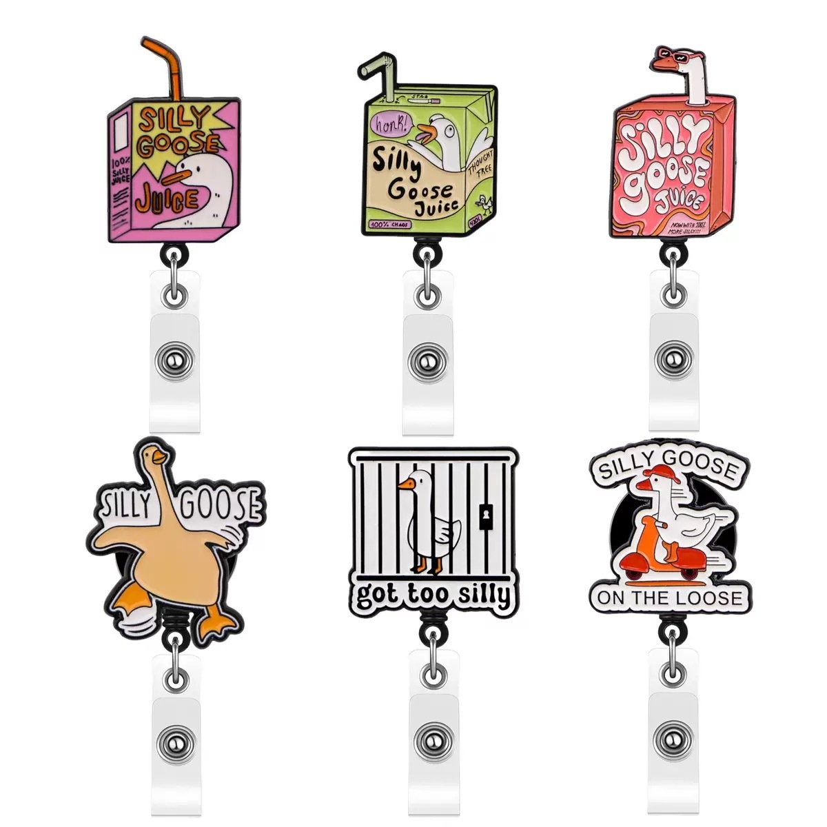 92 Retractable ID Name Badge Holder Reels with Swivel Alligator Clip  Cute Gifts