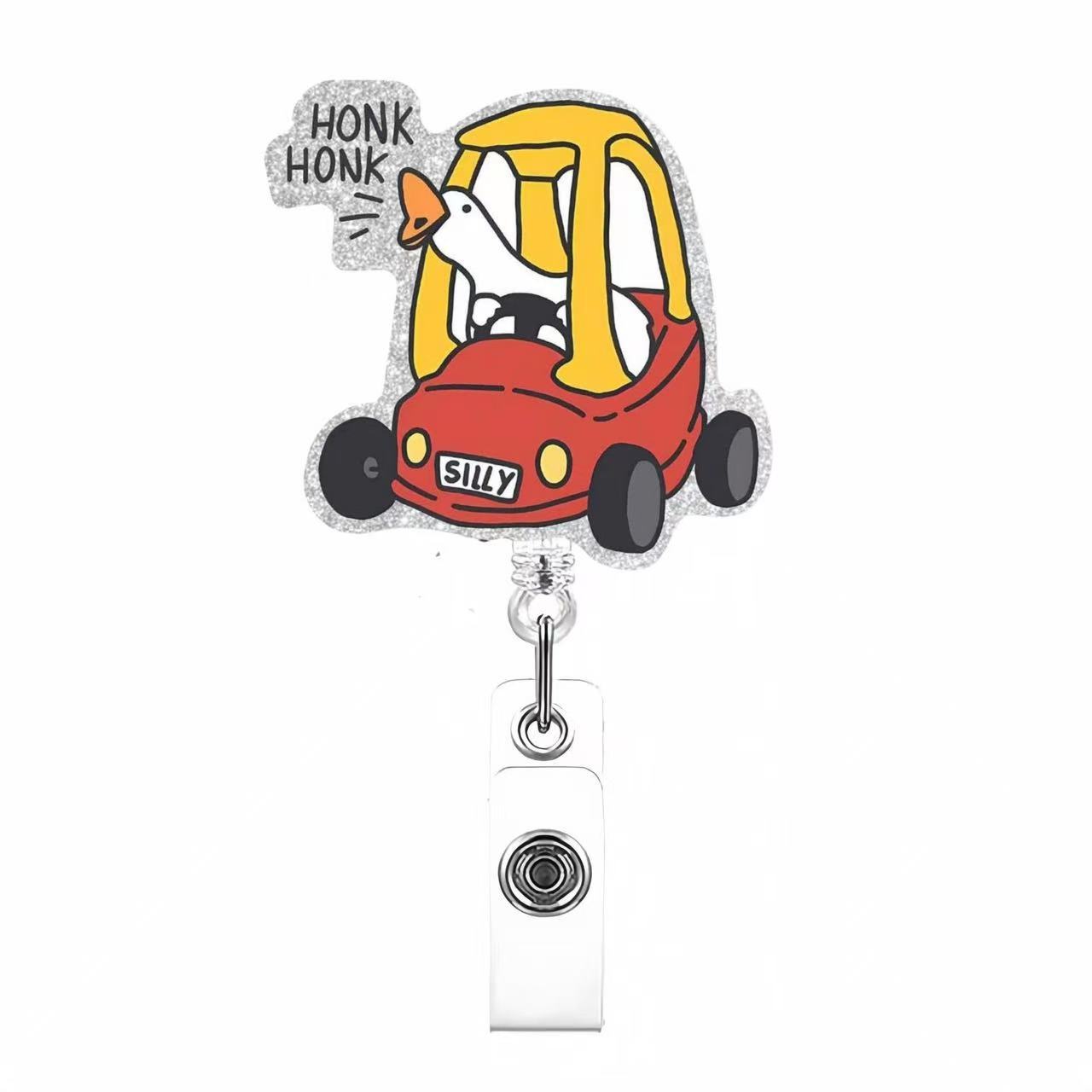 88 Retractable ID Name Badge Holder Reels with Swivel Alligator Clip  Cute Gifts