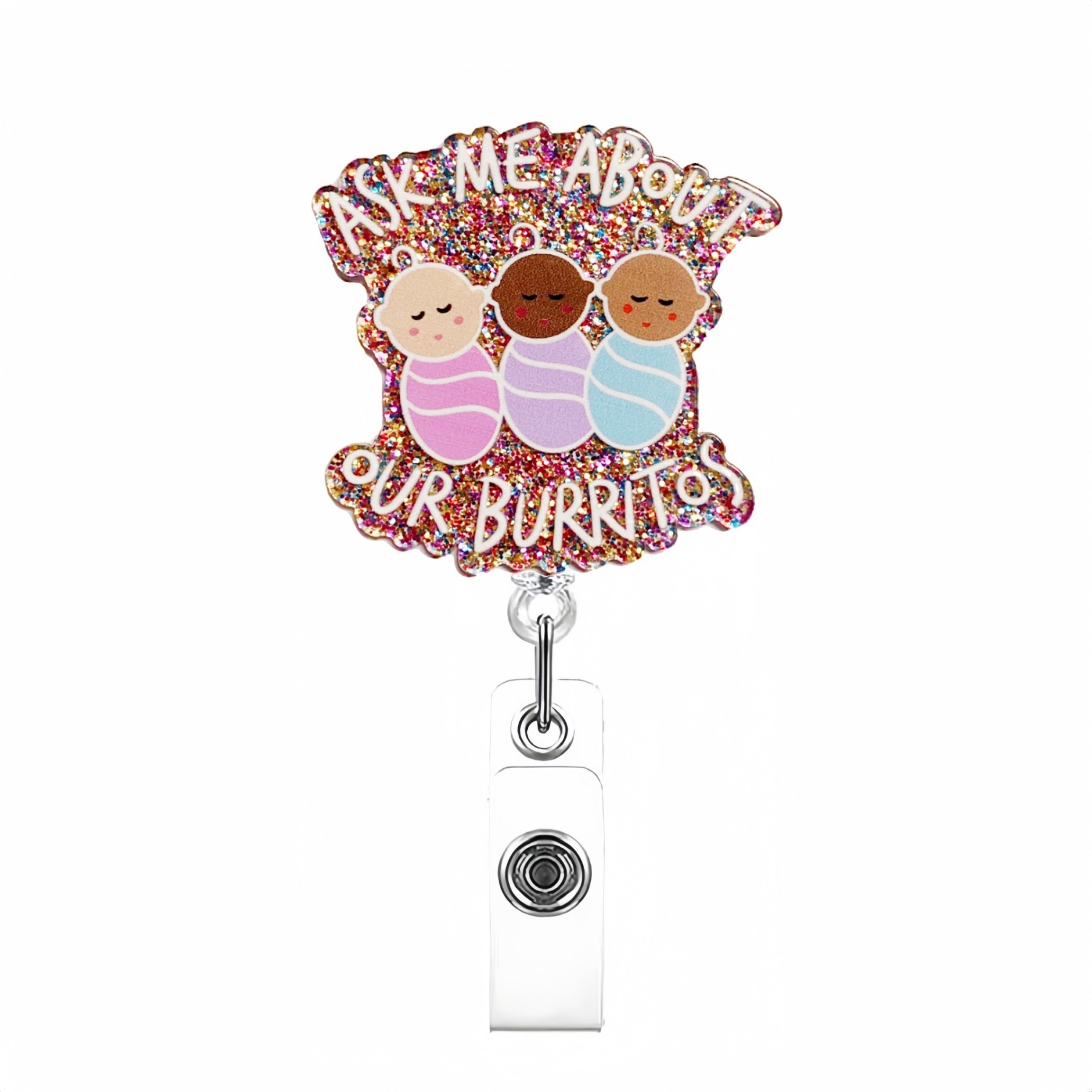 80 Retractable ID Name Badge Holder Reels with Swivel Alligator Clip  Cute Gifts