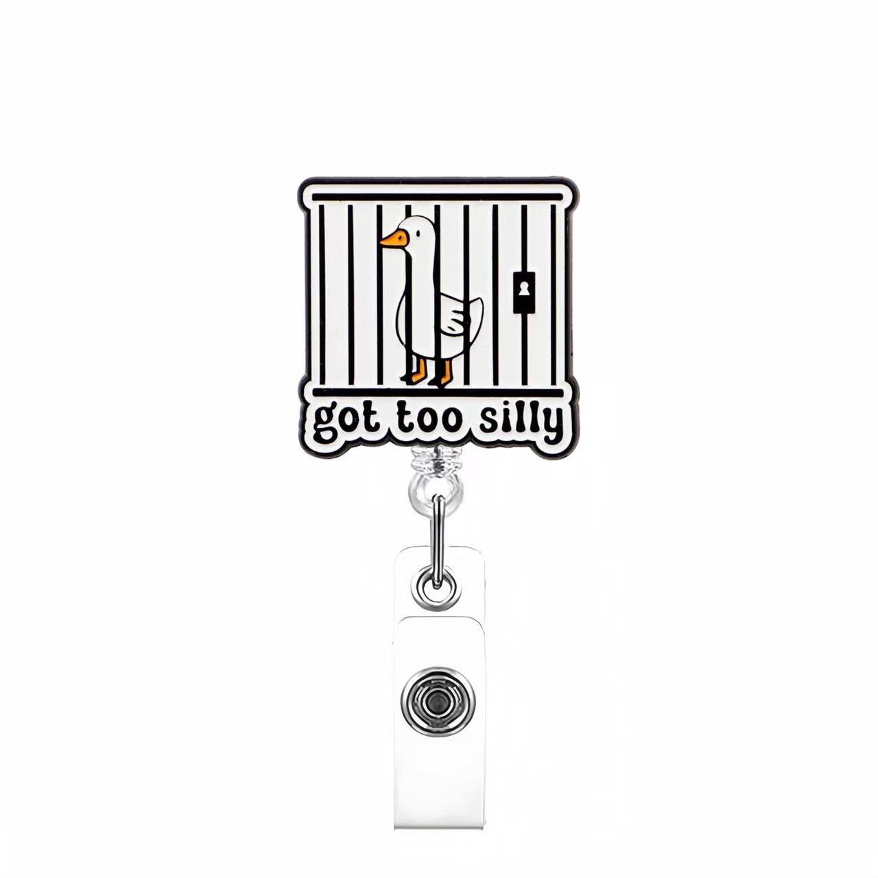 88 Retractable ID Name Badge Holder Reels with Swivel Alligator Clip  Cute Gifts