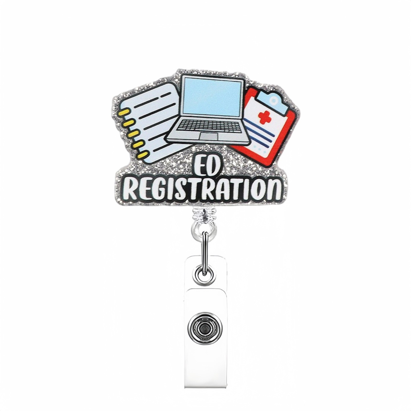 83 Retractable ID Name Badge Holder Reels with Swivel Alligator Clip  Cute Gifts