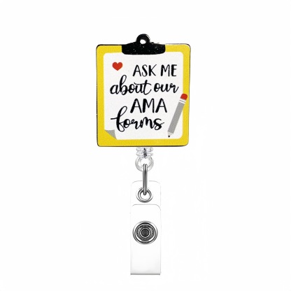 89 Retractable ID Name Badge Holder Reels with Swivel Alligator Clip  Cute Gifts