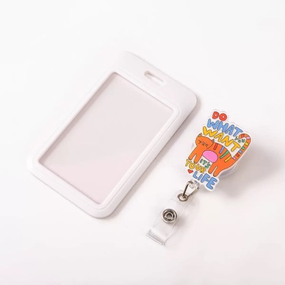 85 Retractable ID Name Badge Holder Reels with Swivel Alligator Clip  Cute Gifts