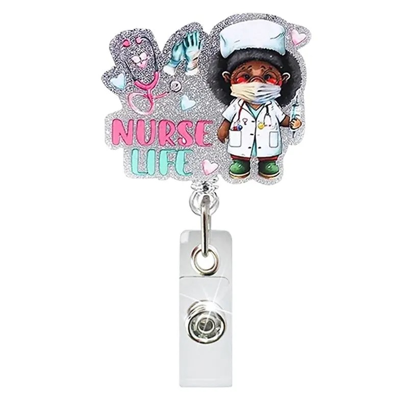 97 Retractable ID Name Badge Holder Reels with Swivel Alligator Clip  Cute Gifts