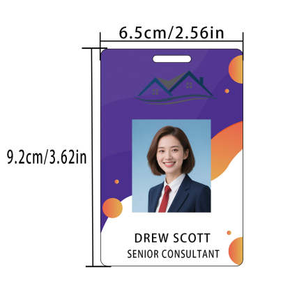 Style Y013 Custom Print Employee ID Badge,customized Id Badge with Name Picture