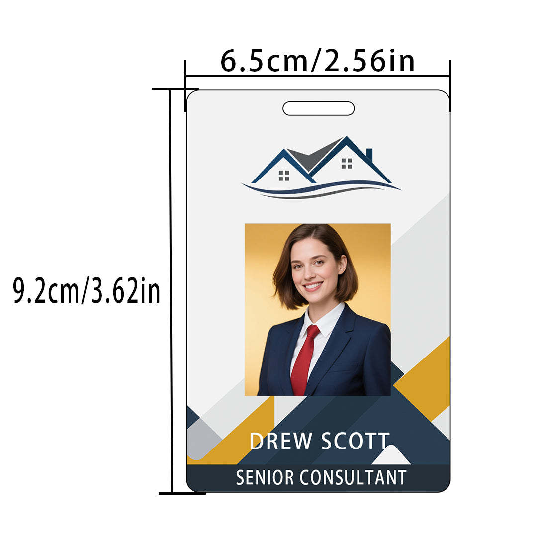 Style Y012 Custom Print Employee ID Badge,customized Id Badge with Name Picture