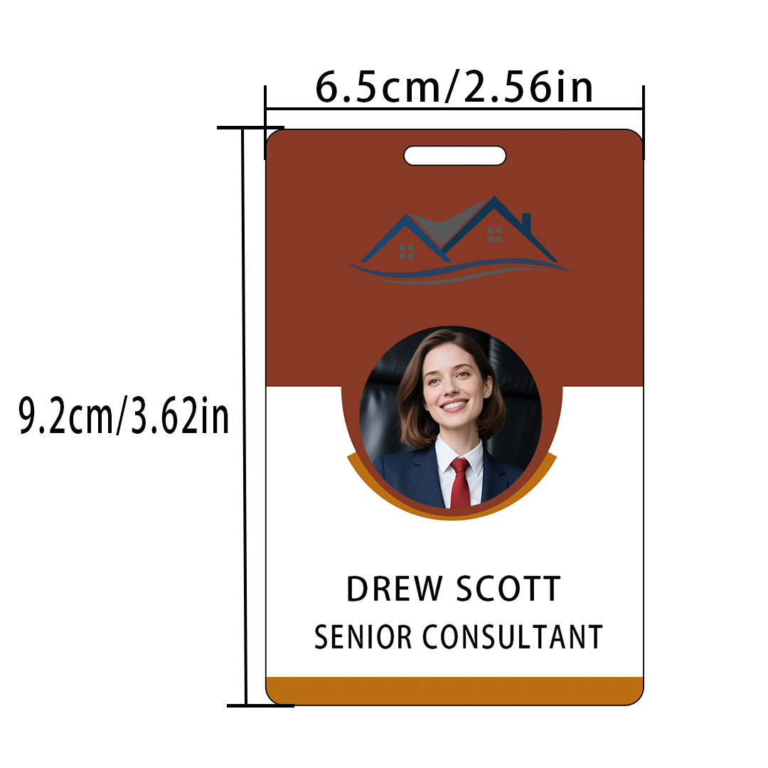 Style Y014 Custom Print Employee ID Badge,customized Id Badge with Name Picture