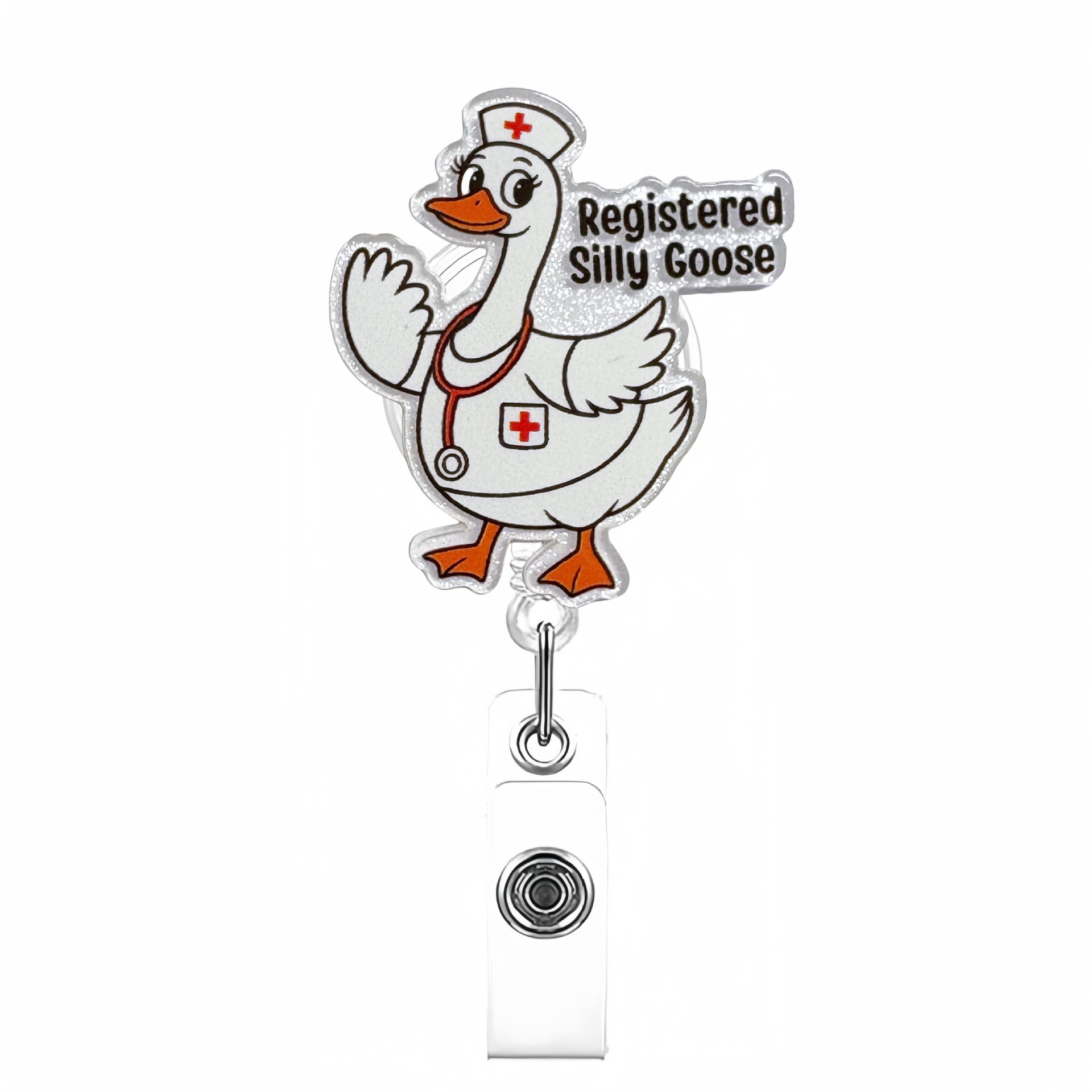 72 Retractable ID Name Badge Holder Reels with Swivel Alligator Clip  Cute Gifts