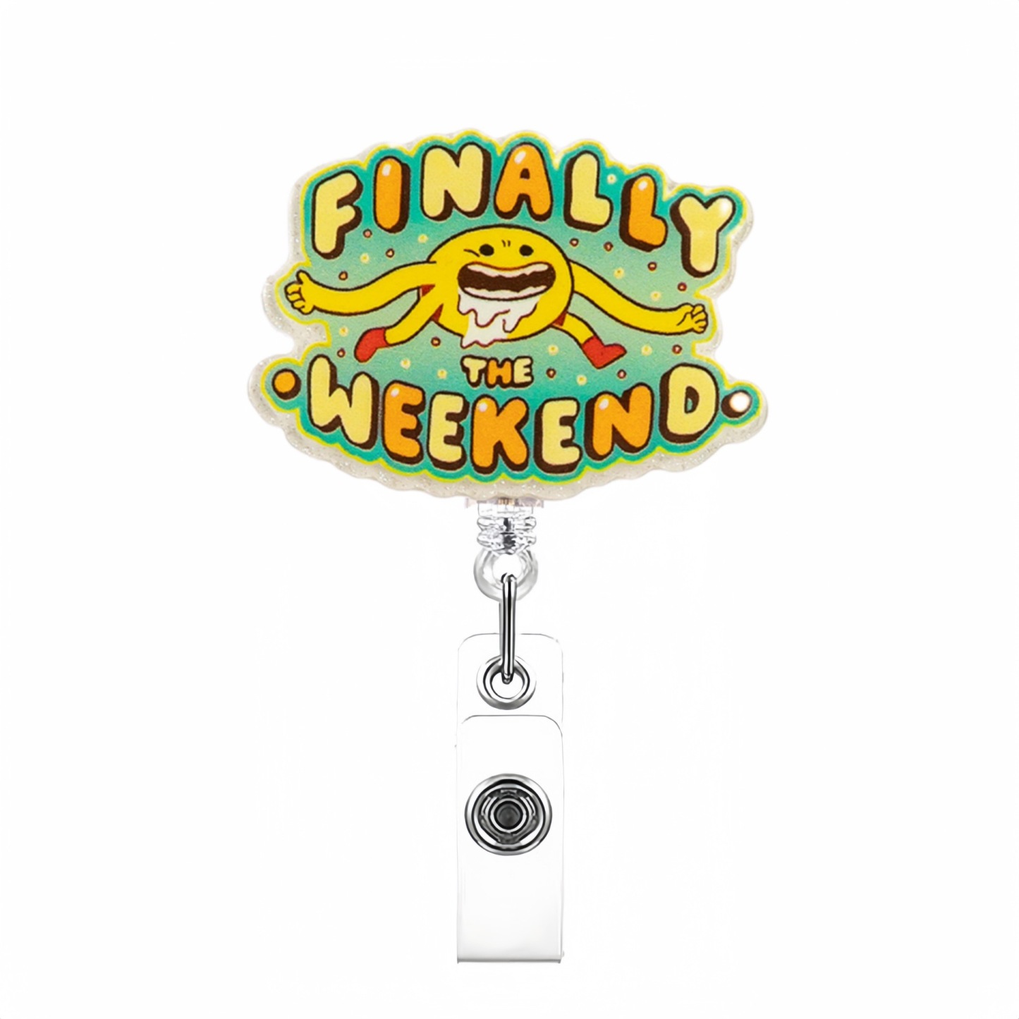 85 Retractable ID Name Badge Holder Reels with Swivel Alligator Clip  Cute Gifts