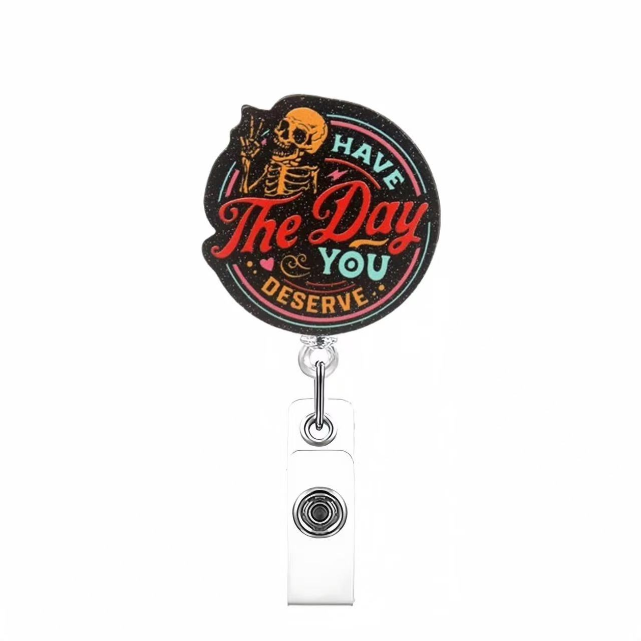 77 Retractable ID Name Badge Holder Reels with Swivel Alligator Clip  Cute Gifts