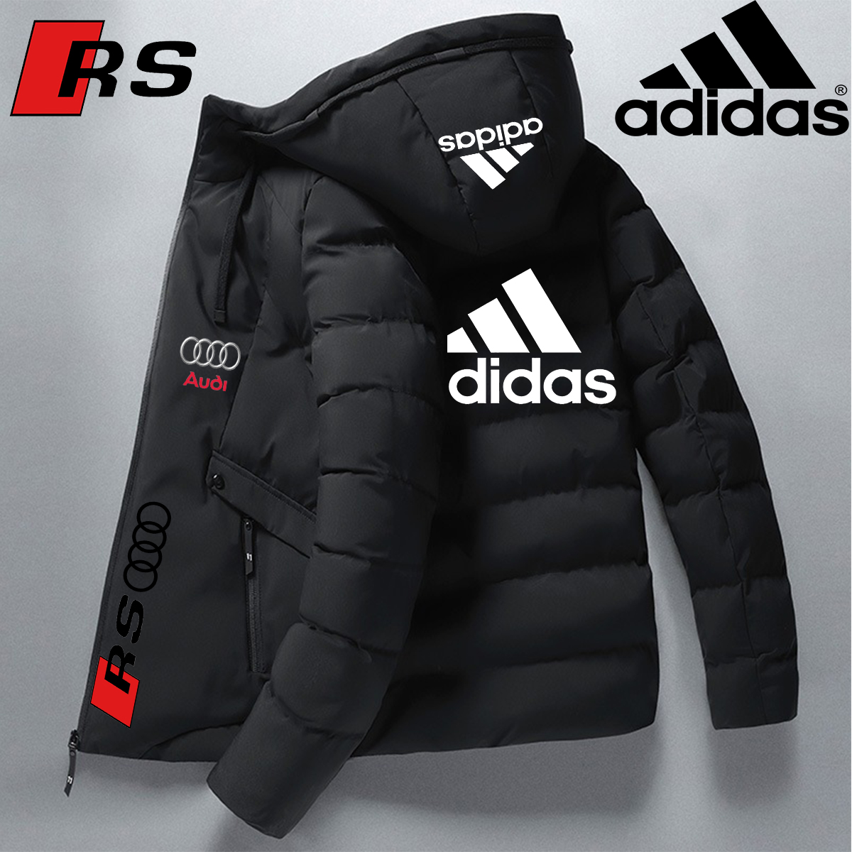 Adidas | Audi, White Goose pehelykabát, készleten lévő akció, limitált mennyiség