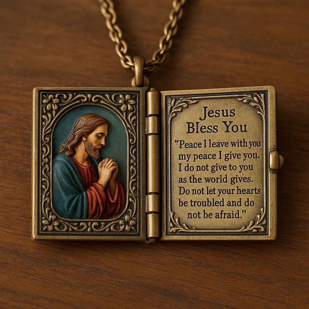 Jesus Blessing Necklace