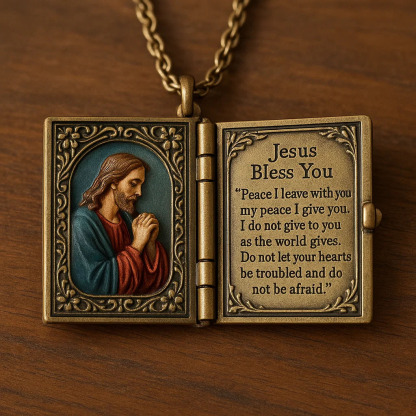 Jesus Blessing Necklace
