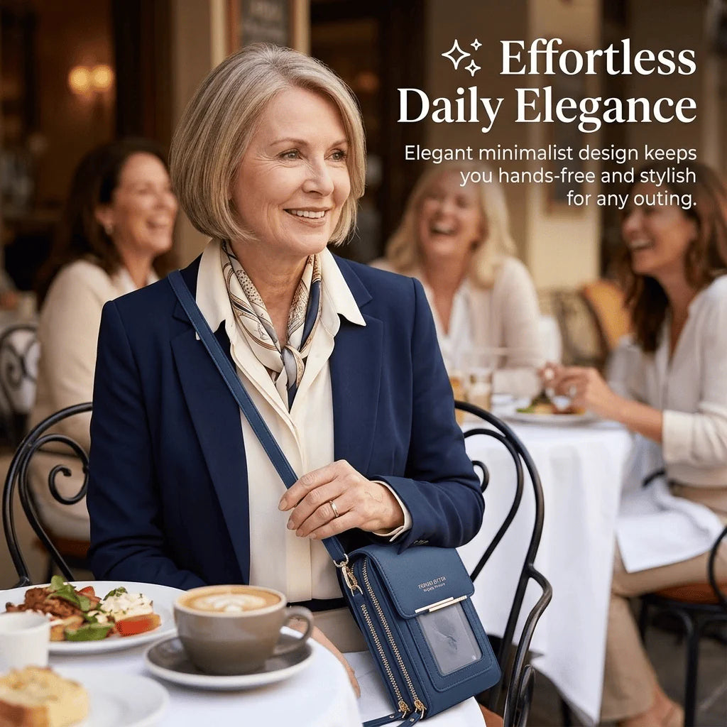 Simple And Elegant Women's Touchscreen Crossbody Phone Wallet