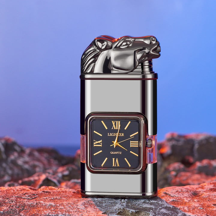 🔥Windproof Lighter Vintage Watch Bezel Jet flame Torch