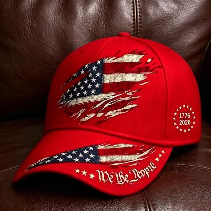 2pcs July 4th American Independence Day Print Baseball Cap, Adjustable Unisex Sun Cap