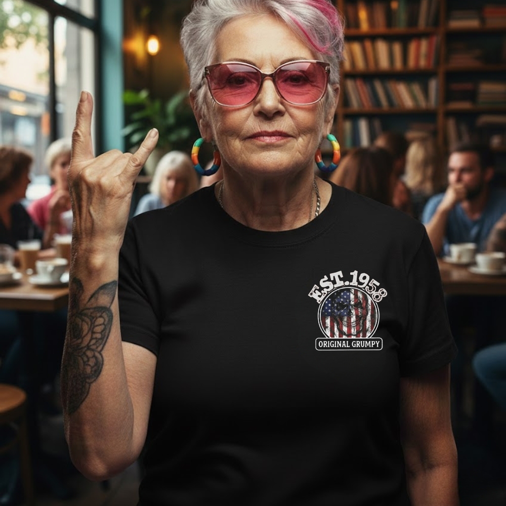 I Am A Grumpy Old Woman Custom Year Of Birth Women's T-shirt