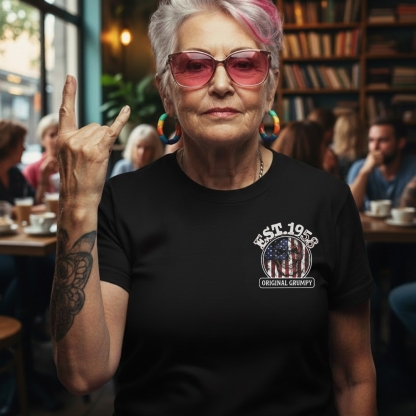 I Am A Grumpy Old Woman Custom Year Of Birth Women's T-shirt