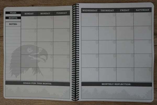 🔥🖤📚Themed Yearly Planner(✨Hardcover Book)