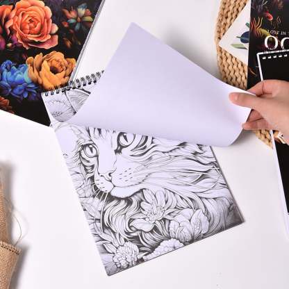 🖍️🎨Adult Coloring Stress Relief Books (Hardcover)