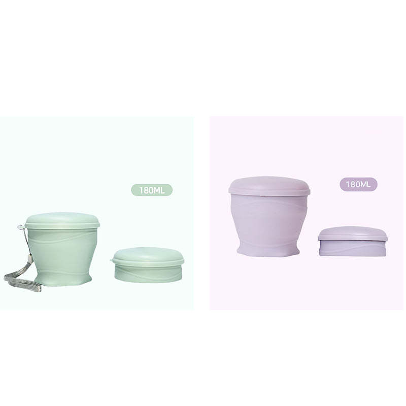 Collapsible Silicone Travel Cup with Lid