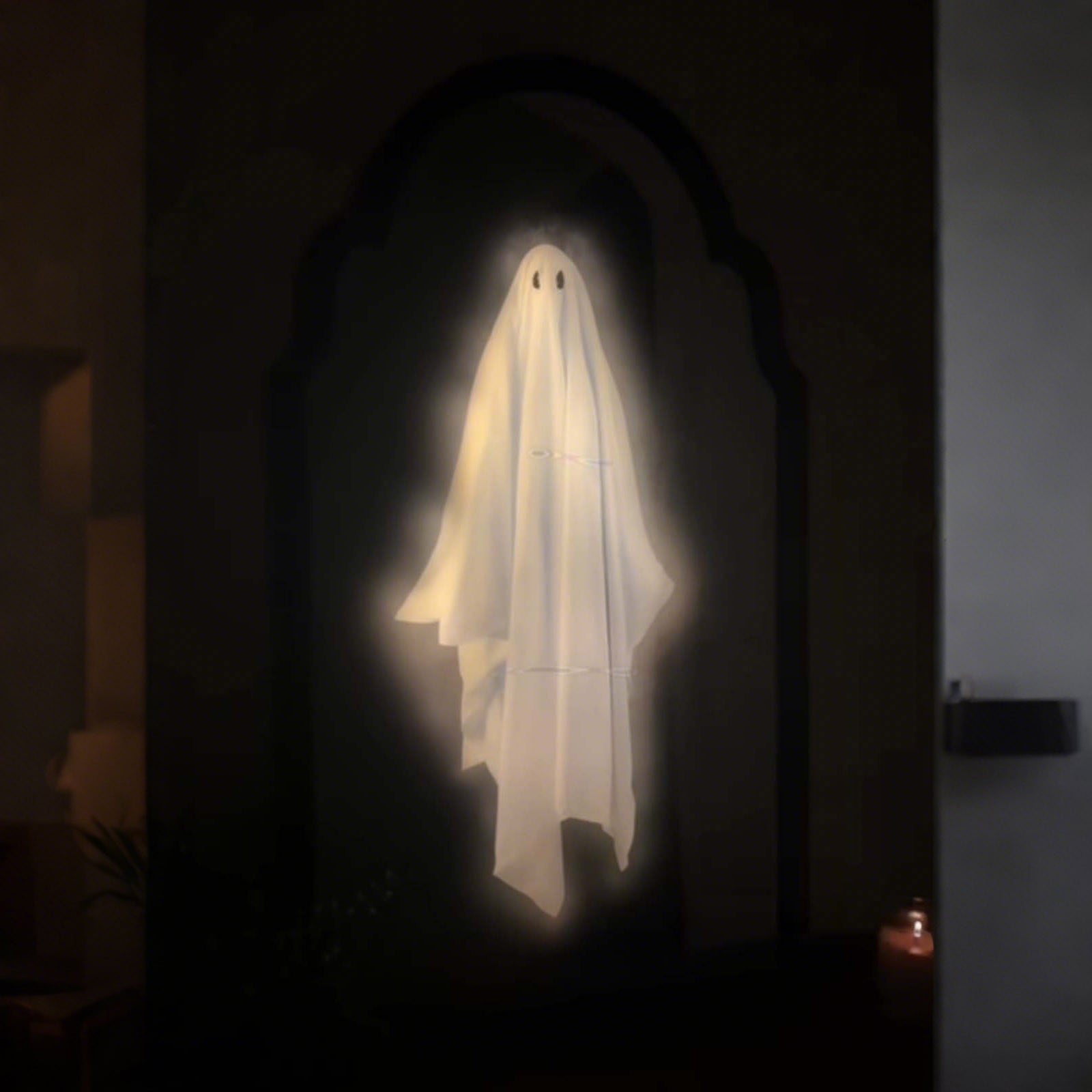 2025 Halloween Hologram Ghost Mirror, Spooky Scary Ghosts for Halloween Decor Indoor, Halloween Room Decor, Hallowmas Party Supplies