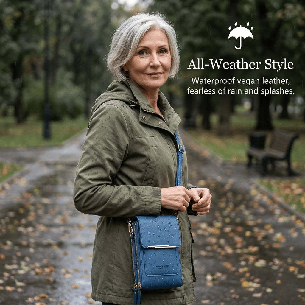 Simple And Elegant Women's Touchscreen Crossbody Phone Wallet