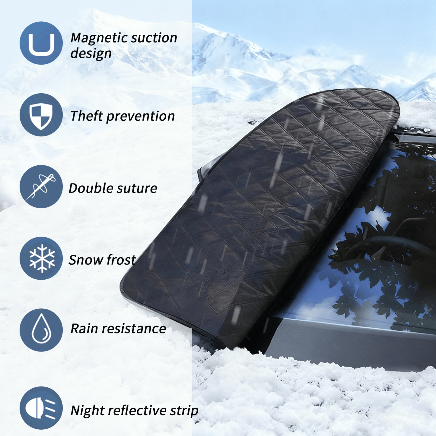 ✨Last Day 49% OFF - 4-Layer Magnetic Windshield Cover for Car