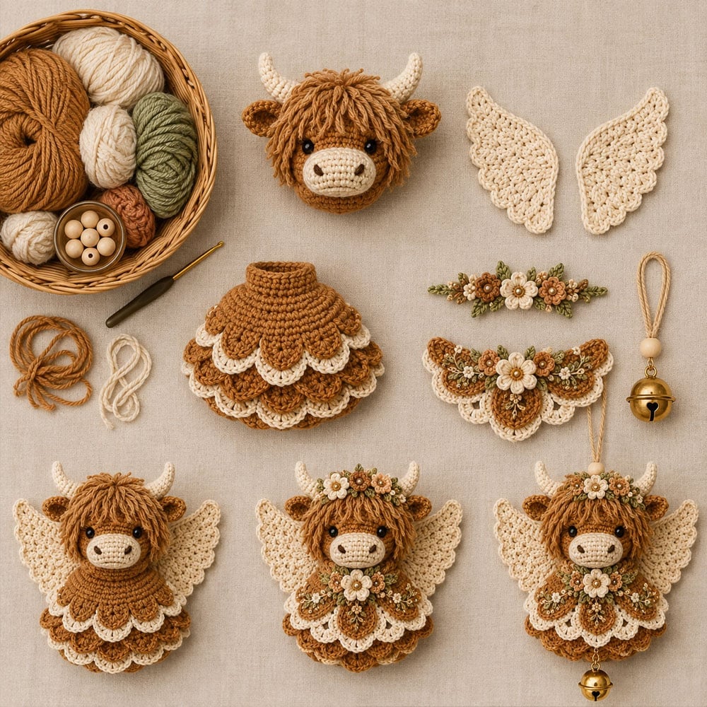 🔥 49% OFF- Animal Angel Crochet Ornament DIY Kit
