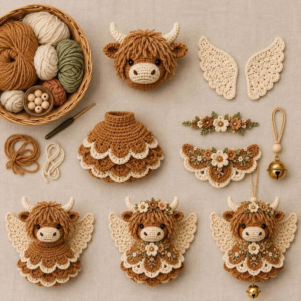 🔥 49% OFF- Animal Angel Crochet Ornament DIY Kit