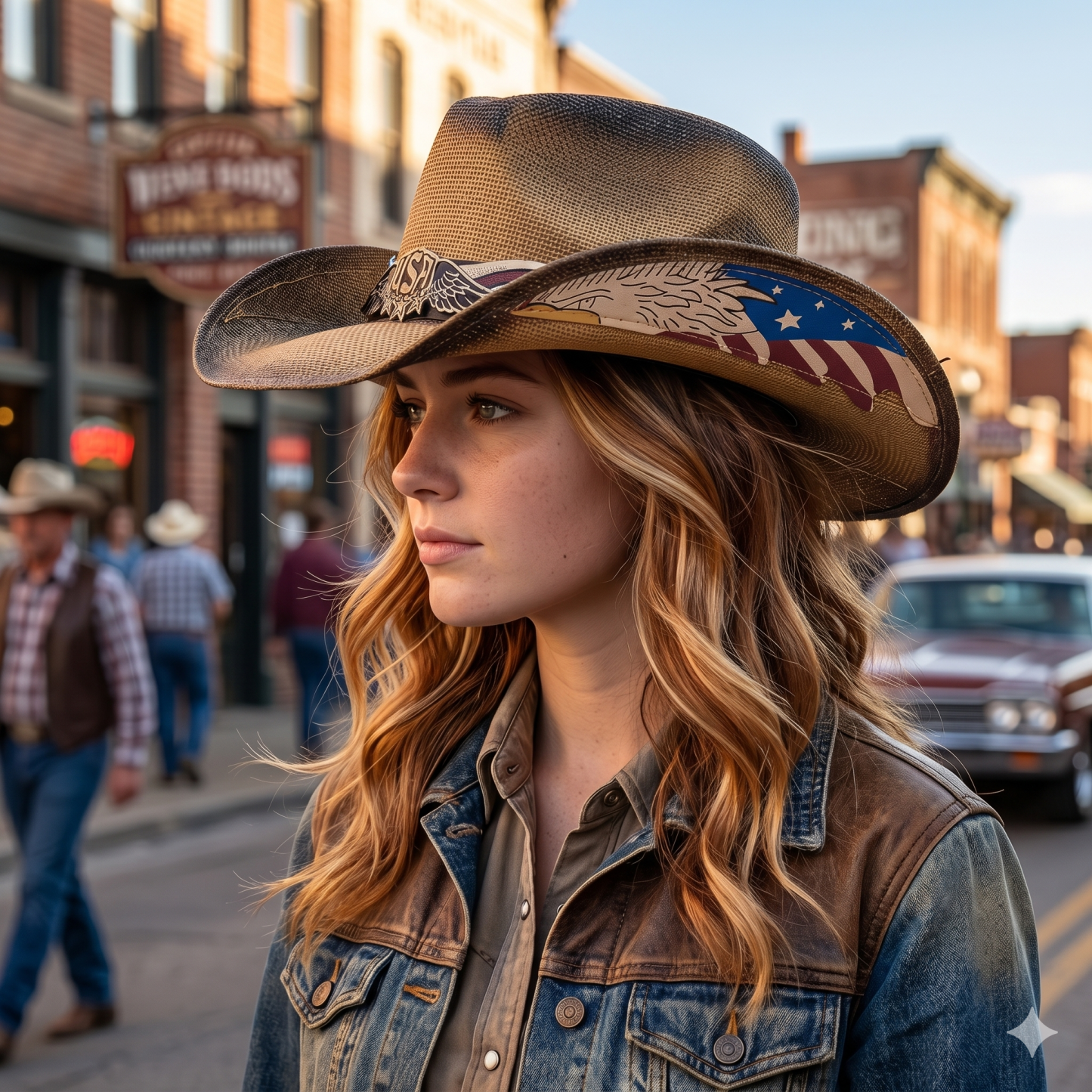 America Independence Day Patriot Cowboy Hat - Celebrate America's 250th Anniversary With Strength, Freedom & Pride