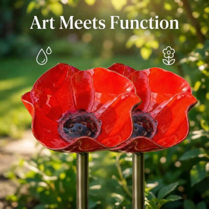 💖🎁2026 Hot Sale--🎁Handmade Metal Flower Garden Stake🐦