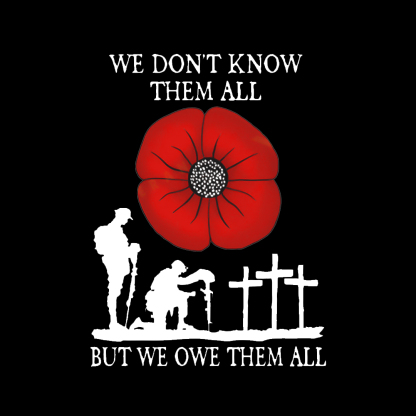 REARWIPER RED POPPY WE OWE THEM ALL STICKER BEST GIFTS FOR VETERAN