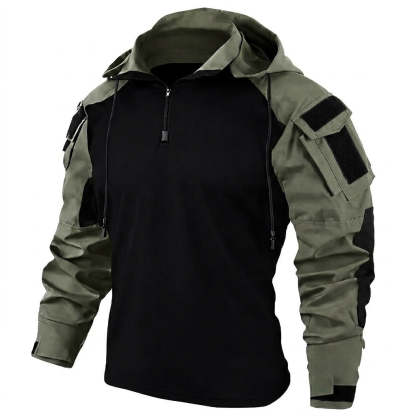 Men's Tactical Quick Dry Hoodie Combat Shirt