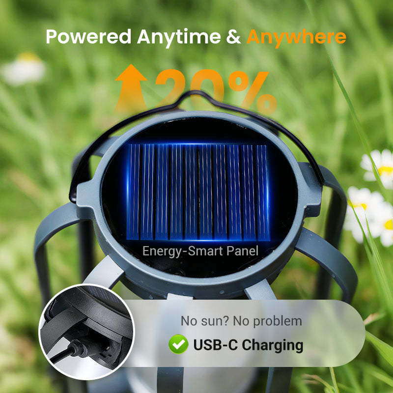 🏆 50K+ SOLD!⏰This Week Special Price.✨4 Modes Solar Lantern Outdoor Light