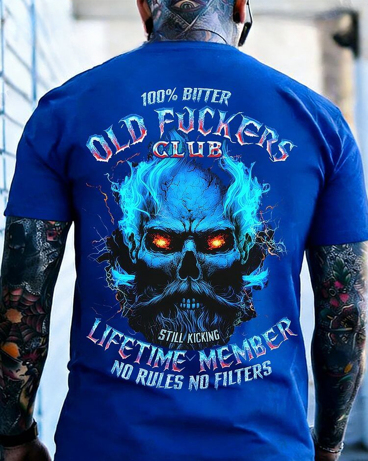100% Bitter Old Fuckers Club Custom Year Gen X ,Boomer T-shirt