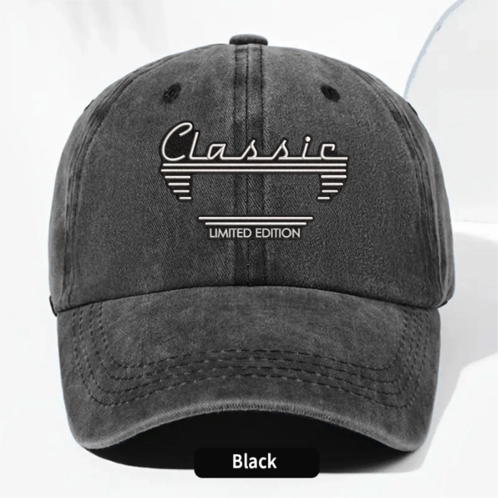 Personalized Washed Denim Baseball Cap, Custom Vintage Look Unique Gift for Dad or Friend