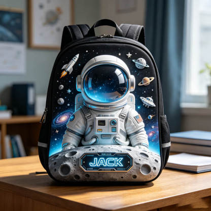Personalized Astronaut-Themed Backpack
