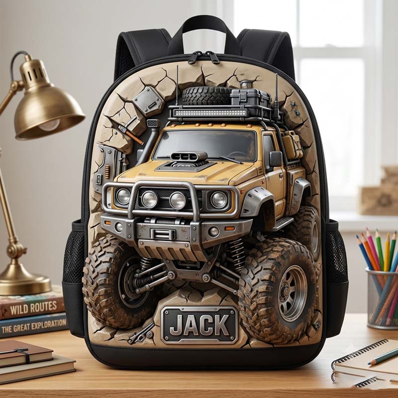 Personalized Off-Road Vehicle-Themed Backpack