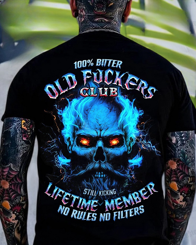 100% Bitter Old Fuckers Club Custom Year Gen X ,Boomer T-shirt