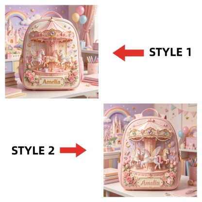 Personalized Dreamy Carousel Backpack