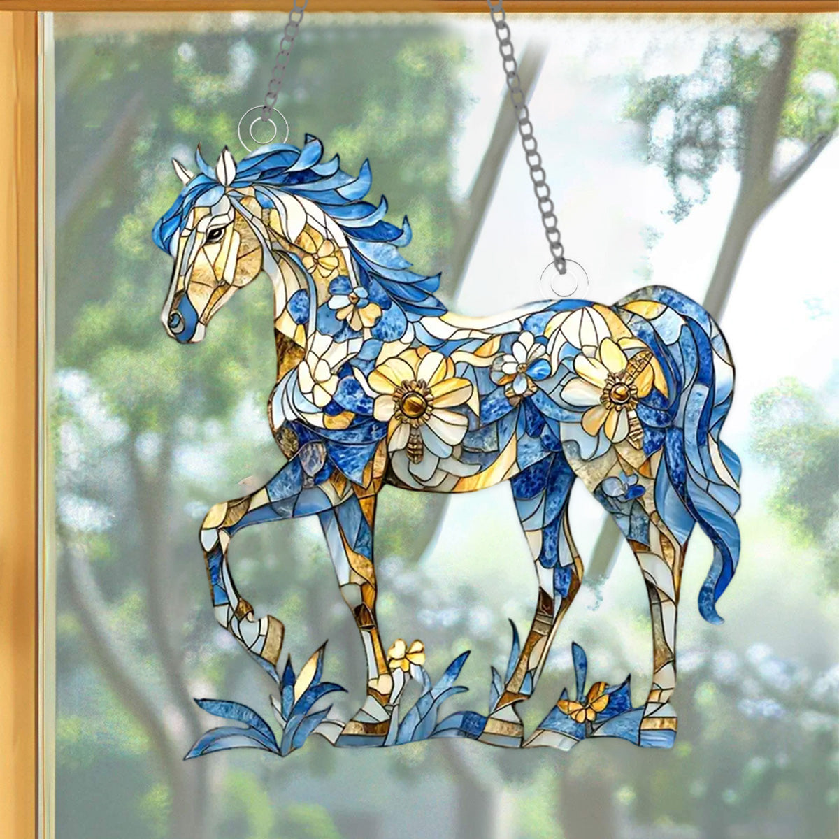 Horse Sun Catcher Ornament - Gift For Horse Lovers