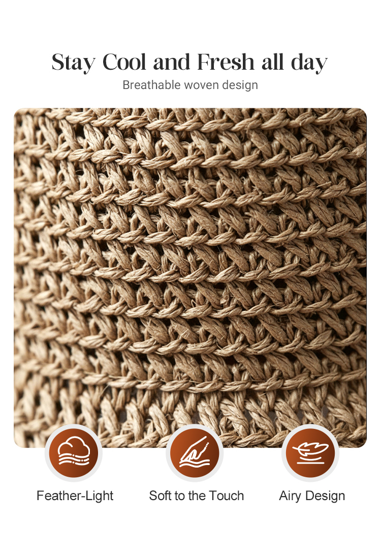 🔥 Hot Sale 49% OFF🔥Elegant Woven Straw Sun Hat with Bow