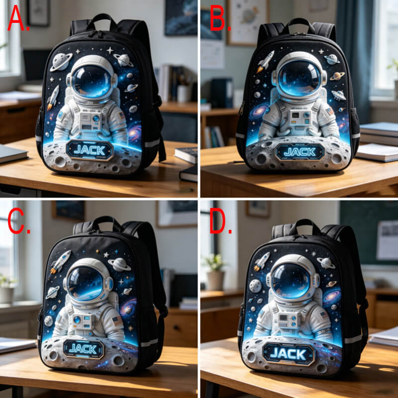 Personalized Astronaut-Themed Backpack