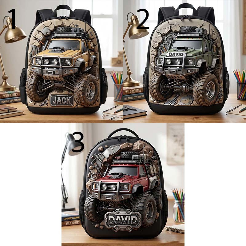 Personalized Off-Road Vehicle-Themed Backpack