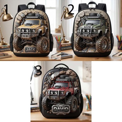 Personalized Off-Road Vehicle-Themed Backpack