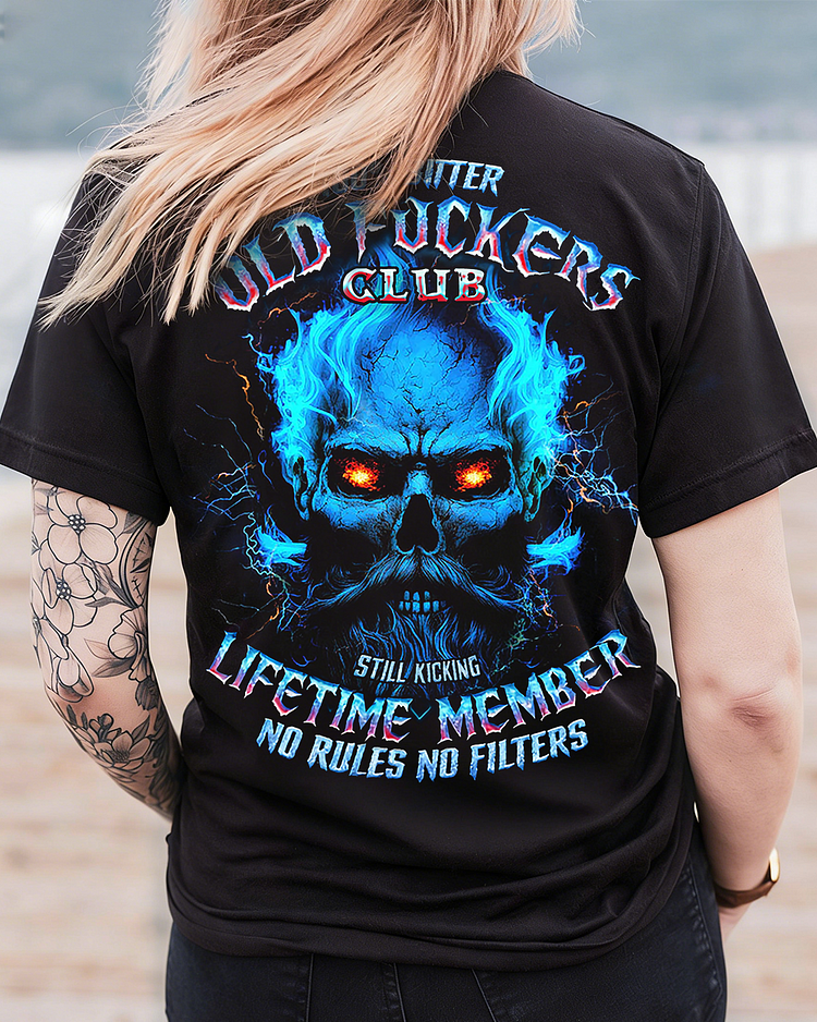 100% Bitter Old Fuckers Club Custom Year Gen X ,Boomer T-shirt