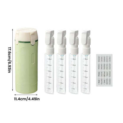 4-in-1 Leakproof Rotatable Travel Dispenser Set