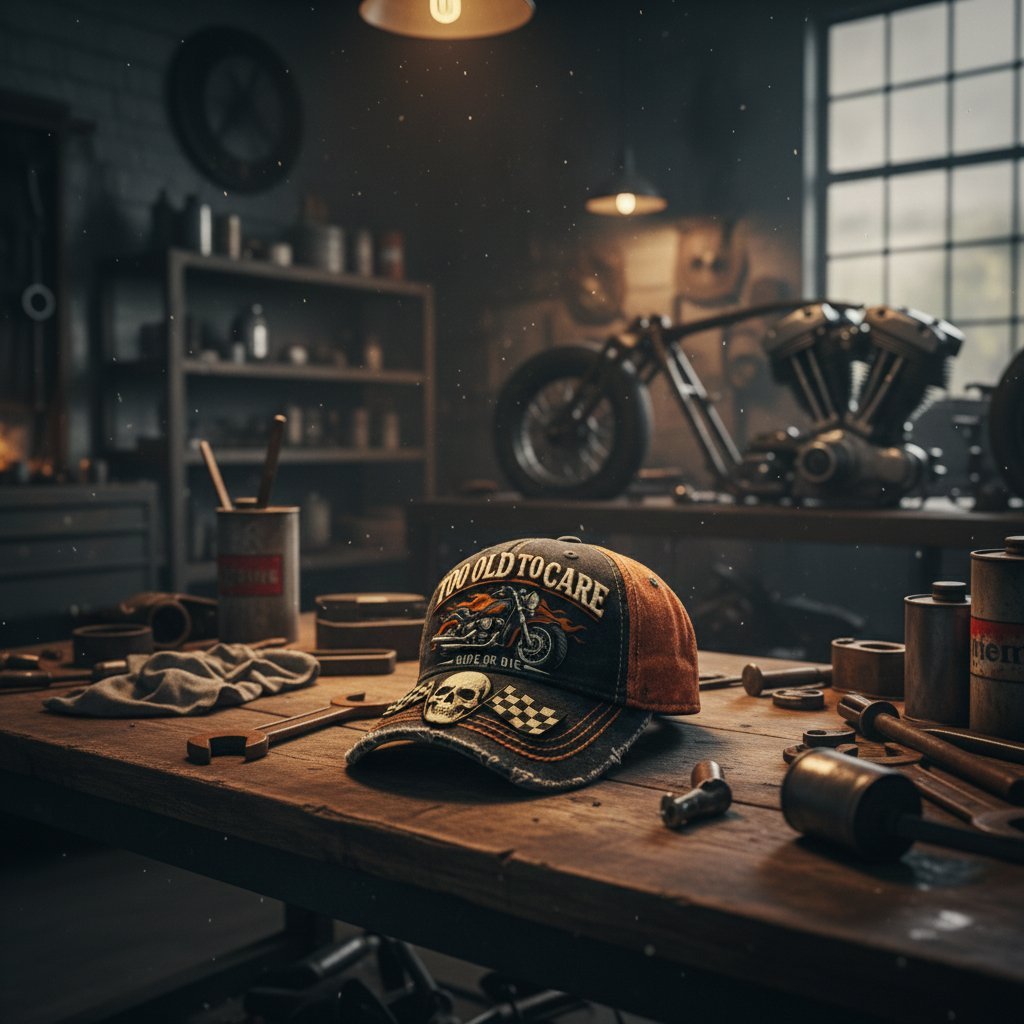 🔥🧢TOO OLD TO CARE · RIDE OR DIE CAP